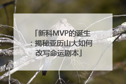 新科MVP的诞生：揭秘亚历山大如何改写命运剧本