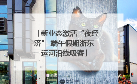 新业态激活“夜经济” 端午假期浙东运河沿线吸客