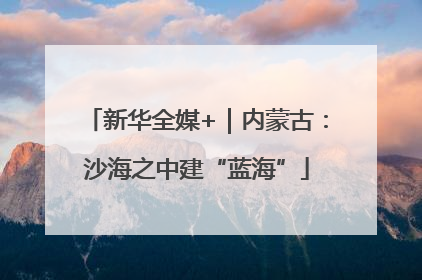 新华全媒+｜内蒙古：沙海之中建“蓝海”