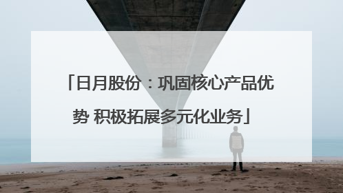 日月股份：巩固核心产品优势 积极拓展多元化业务