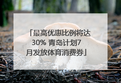 最高优惠比例将达30% 青岛计划7月发放体育消费券