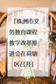 株洲市义务教育课程教学改革推进会在荷塘区召开