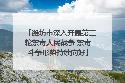 潍坊市深入开展第三轮禁毒人民战争 禁毒斗争形势持续向好