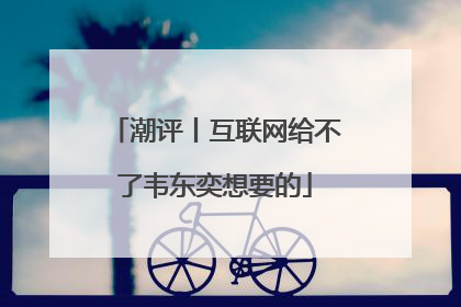 潮评丨互联网给不了韦东奕想要的