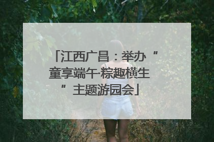 江西广昌：举办“童享端午·粽趣横生”主题游园会