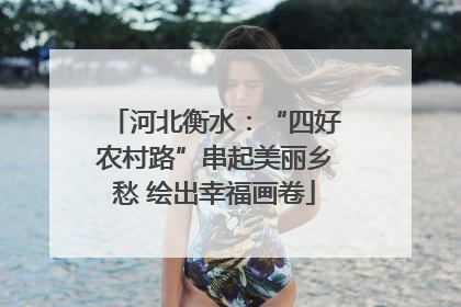 河北衡水：“四好农村路”串起美丽乡愁 绘出幸福画卷