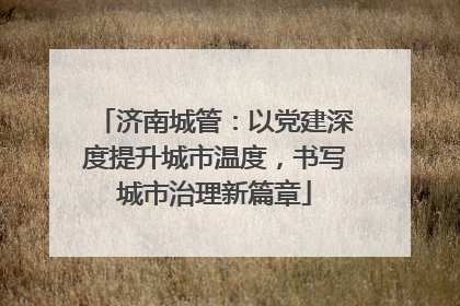 济南城管：以党建深度提升城市温度，书写城市治理新篇章
