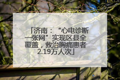 济南：“心电诊断一张网”实现区县全覆盖，救治胸痛患者2.19万人次