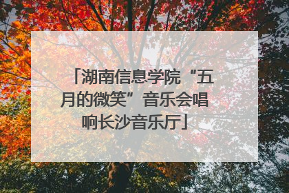湖南信息学院“五月的微笑”音乐会唱响长沙音乐厅