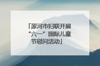 漯河市妇联开展“六一”国际儿童节慰问活动