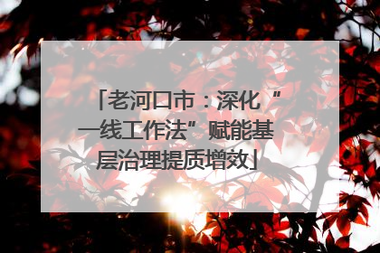 老河口市：深化“一线工作法”赋能基层治理提质增效