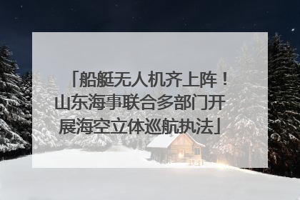 船艇无人机齐上阵！山东海事联合多部门开展海空立体巡航执法
