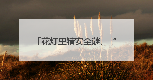 花灯里猜安全谜、“泾吾卫”巡“数字城”……朱泾这场网络安全嘉年华太会玩了