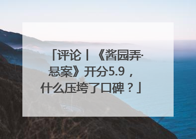 评论丨《酱园弄·悬案》开分5.9，什么压垮了口碑？