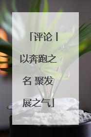 评论丨以奔跑之名 聚发展之气