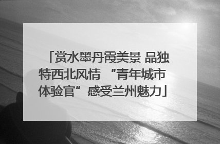 赏水墨丹霞美景 品独特西北风情 “青年城市体验官”感受兰州魅力