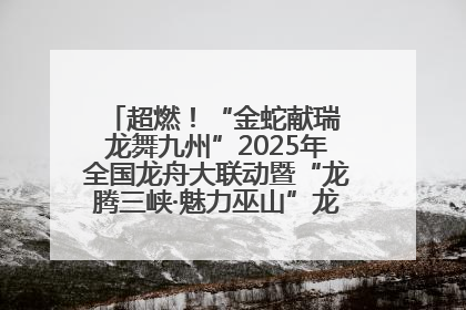 超燃！“金蛇献瑞 龙舞九州”2025年全国龙舟大联动暨“龙腾三峡·魅力巫山”龙舟邀请赛圆满落幕！