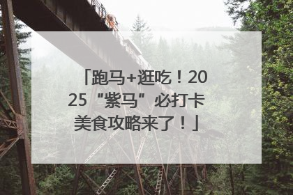 跑马+逛吃！2025“紫马”必打卡美食攻略来了！