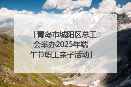 青岛市城阳区总工会举办2025年端午节职工亲子活动