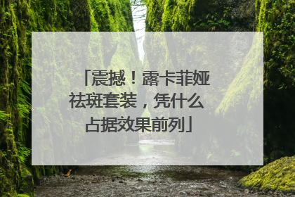 震撼！露卡菲娅祛斑套装，凭什么占据效果前列