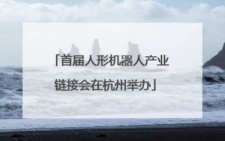 首届人形机器人产业链接会在杭州举办