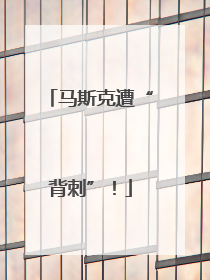 马斯克遭“背刺”！