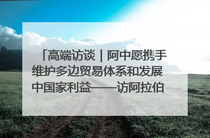 高端访谈｜阿中愿携手维护多边贸易体系和发展中国家利益——访阿拉伯议会议长亚马希