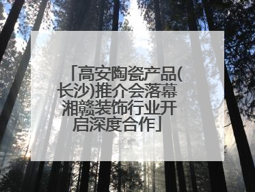 高安陶瓷产品(长沙)推介会落幕 湘赣装饰行业开启深度合作