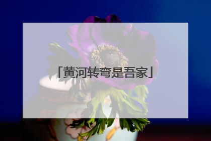黄河转弯是吾家