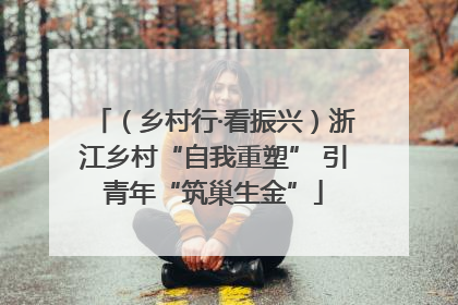 （乡村行·看振兴）浙江乡村“自我重塑” 引青年“筑巢生金”