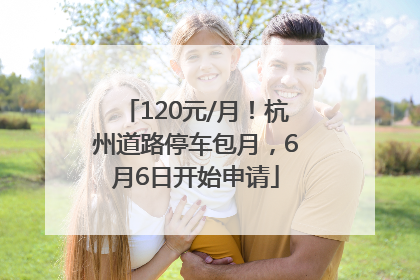 120元/月！杭州道路停车包月，6月6日开始申请