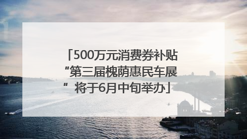 500万元消费券补贴 “第三届槐荫惠民车展”将于6月中旬举办