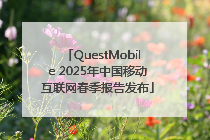 QuestMobile 2025年中国移动互联网春季报告发布